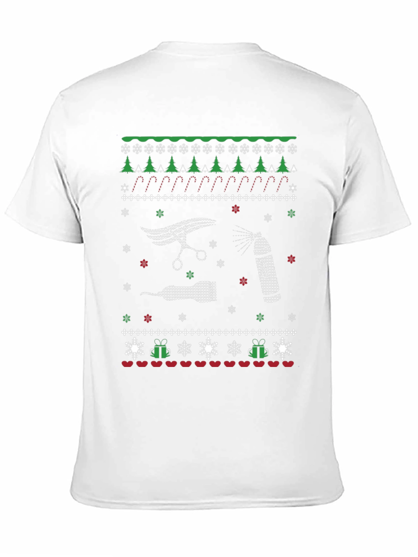 Barber Christmas Ugly Sweater T-Shirt