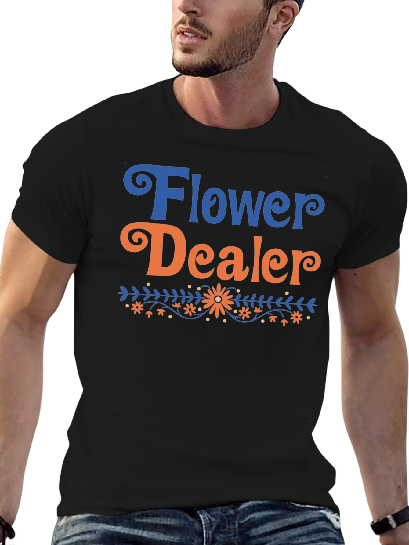 Flower Dealer T-Shirt - Floral Design