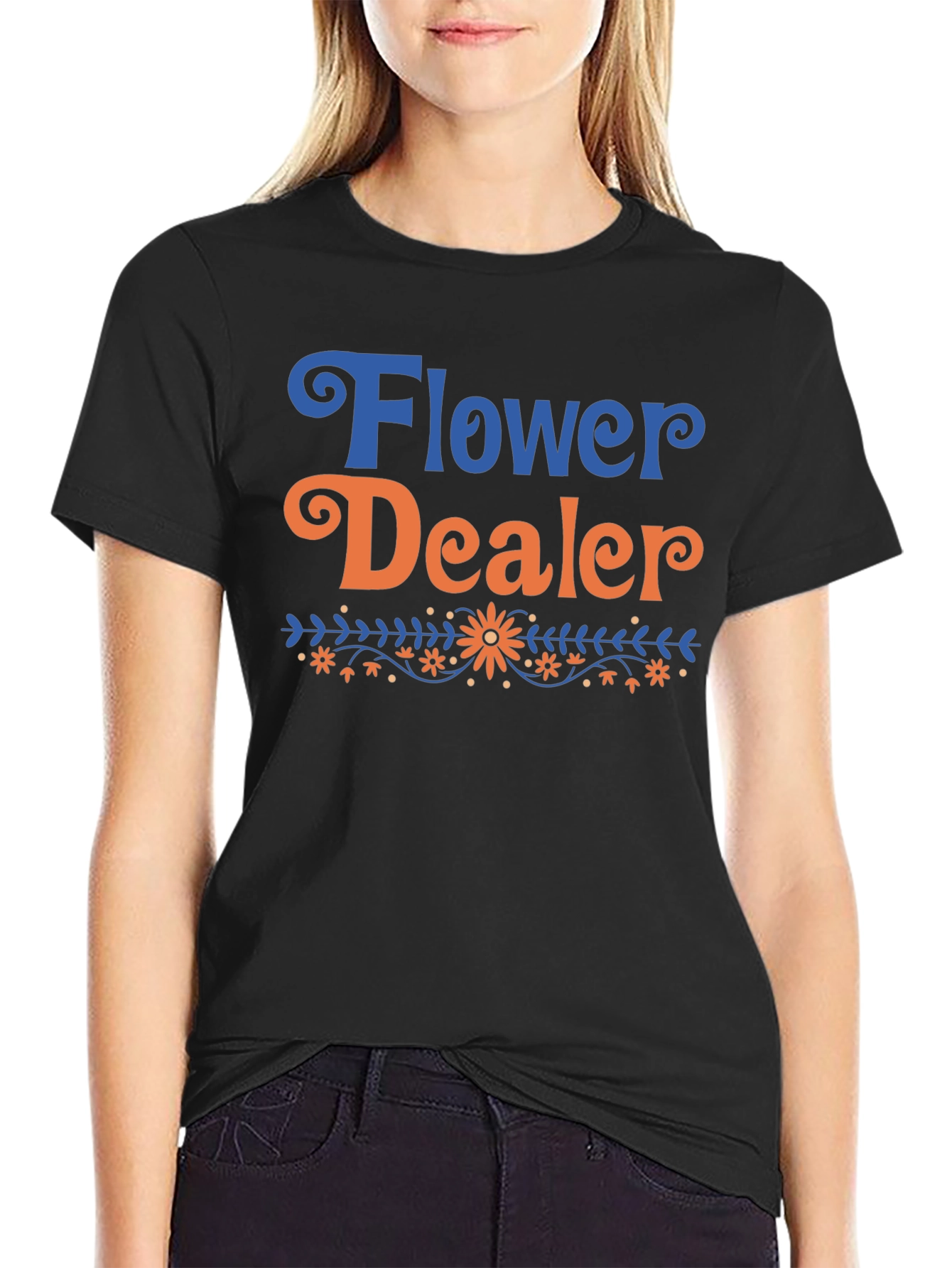 Flower Dealer T-Shirt - Floral Design