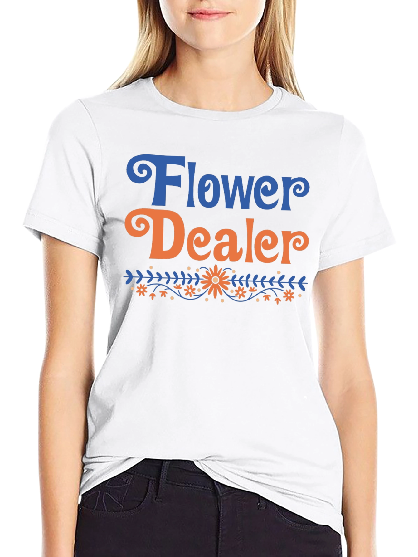 Flower Dealer T-Shirt - Floral Design