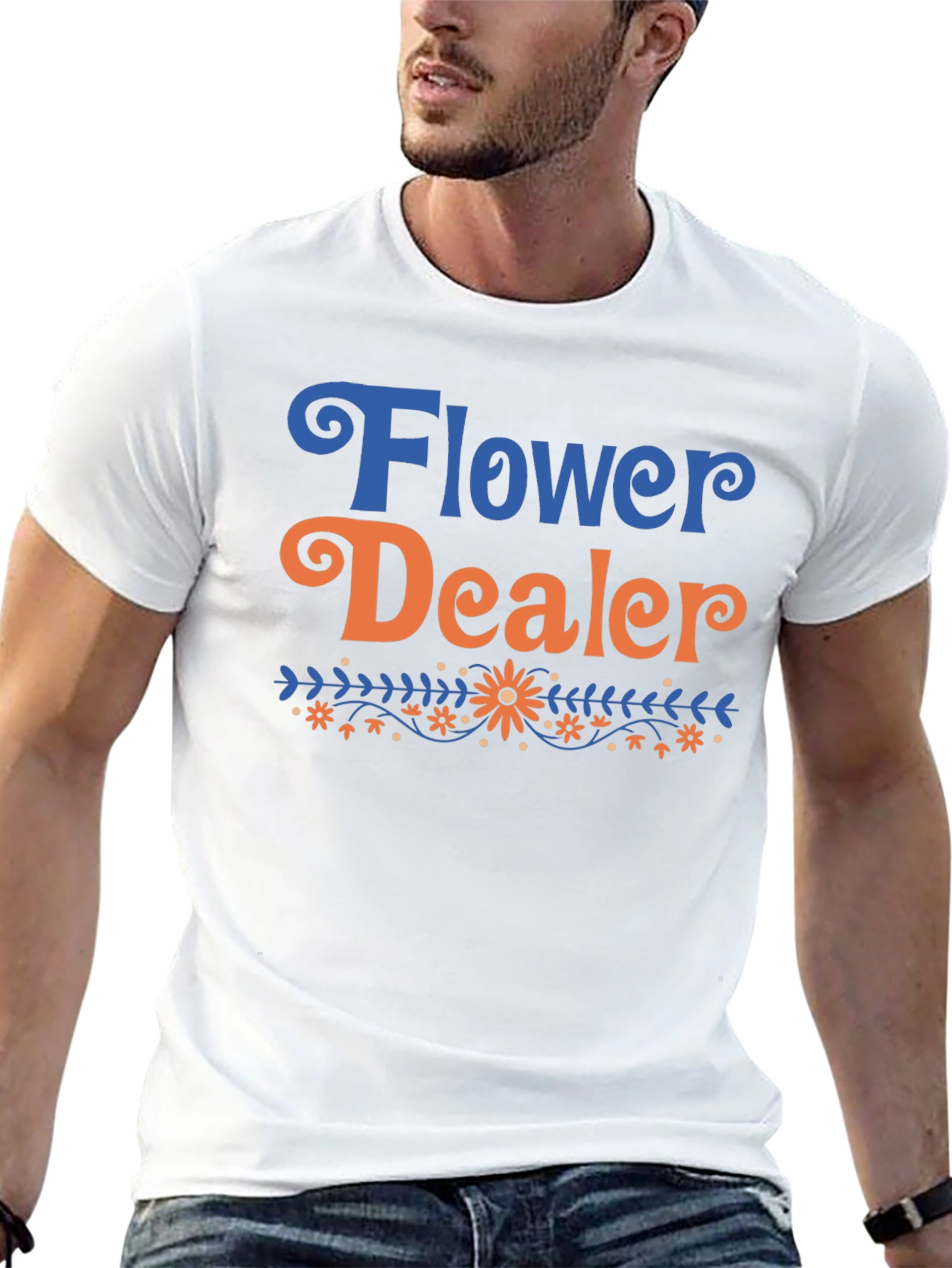 Flower Dealer T-Shirt - Floral Design