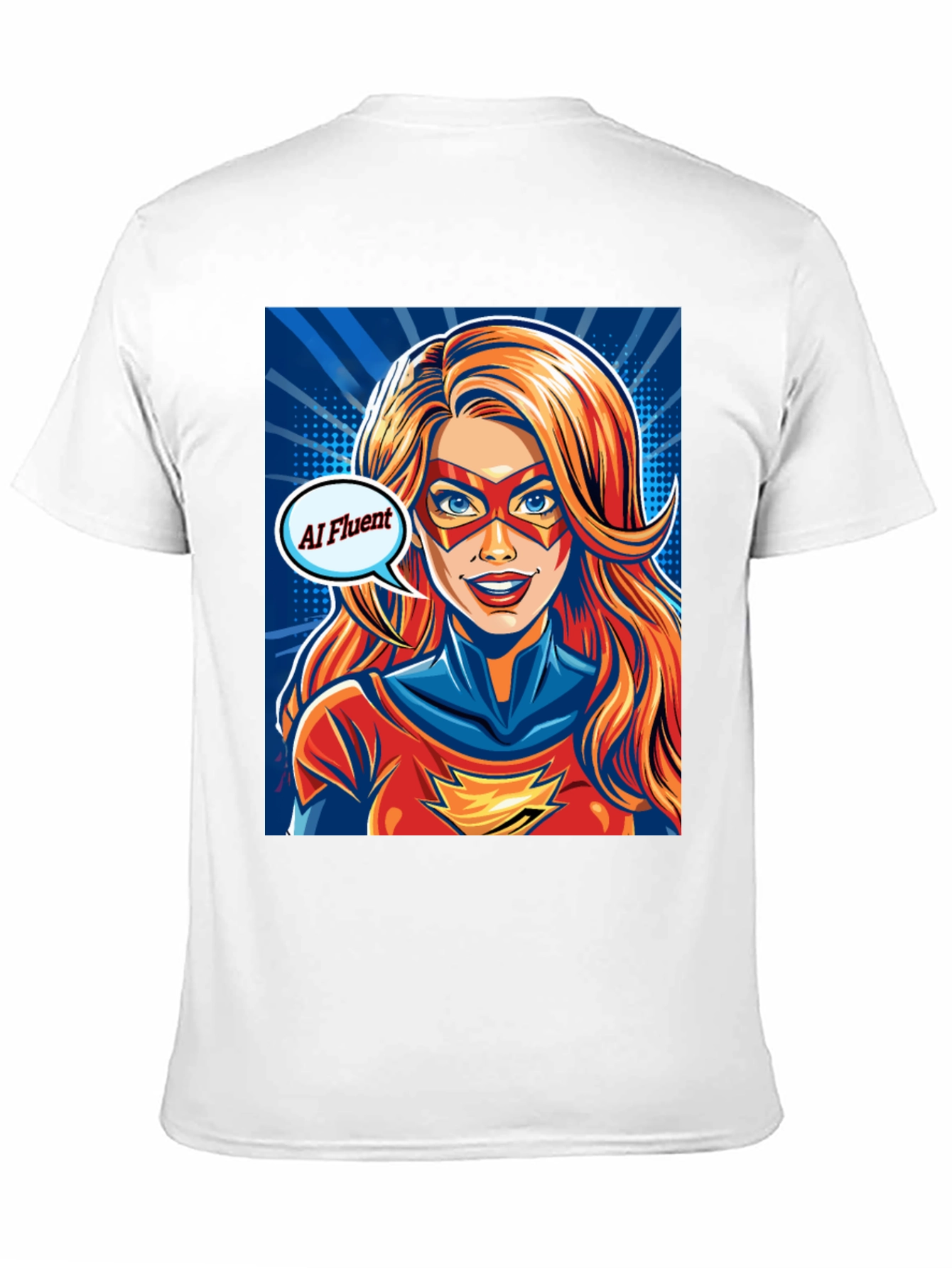AI Fluent Superhero Comic Tee