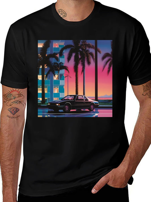 Retro Wave Car T-Shirt