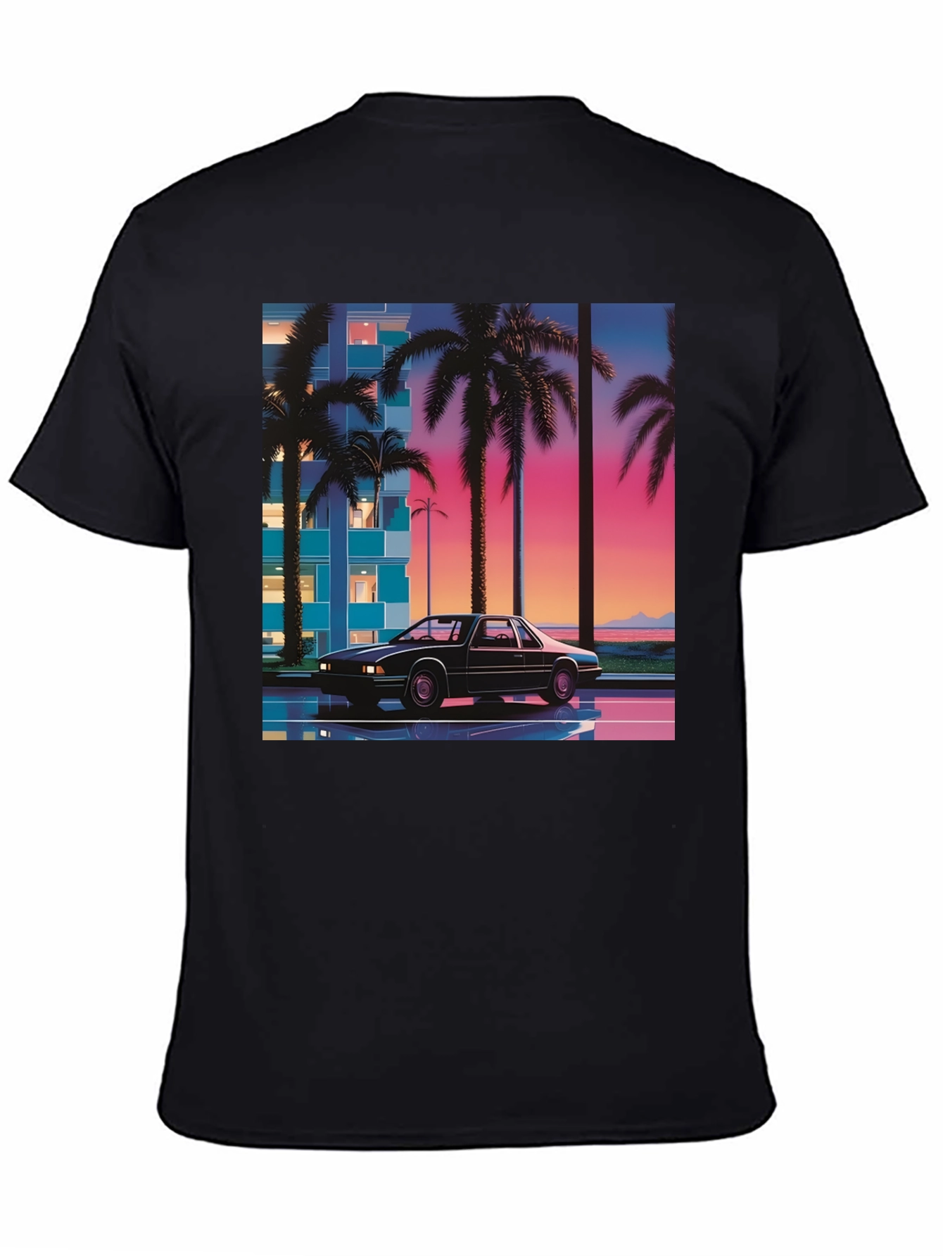 Retro Wave Car T-Shirt