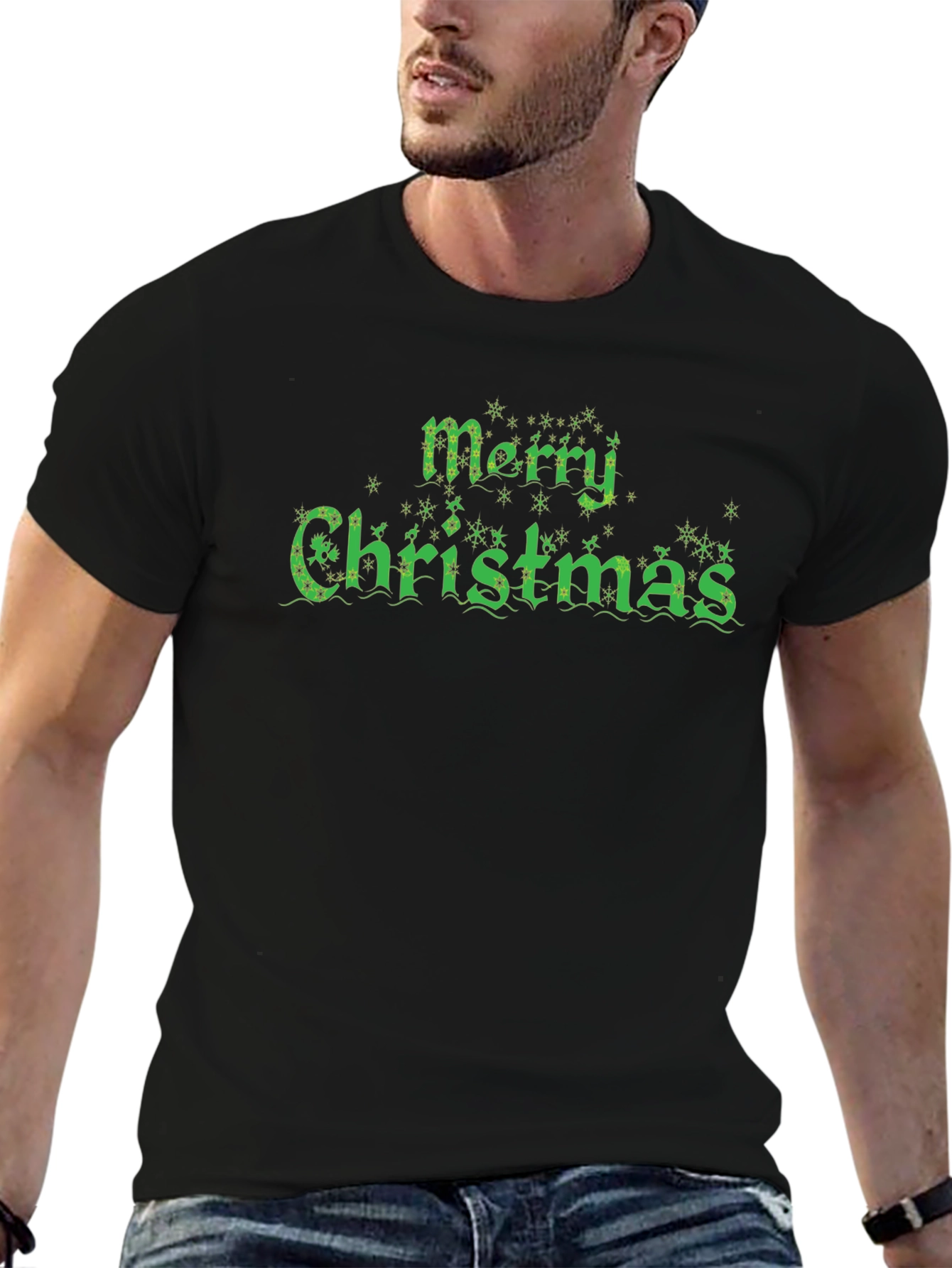 Festive Merry Christmas Graphic Tee