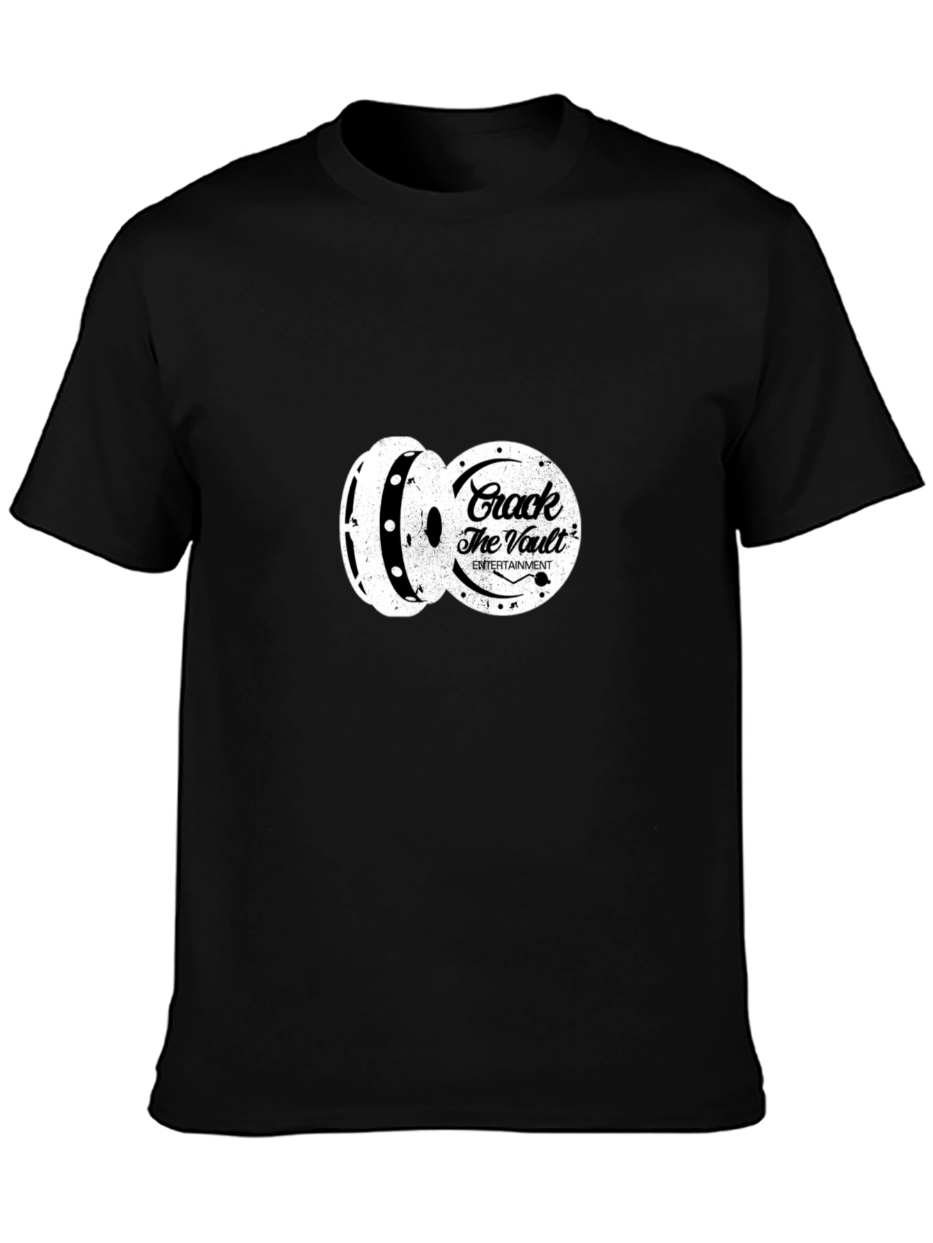 Crack The Vault Entertainment Black Graphic Tee