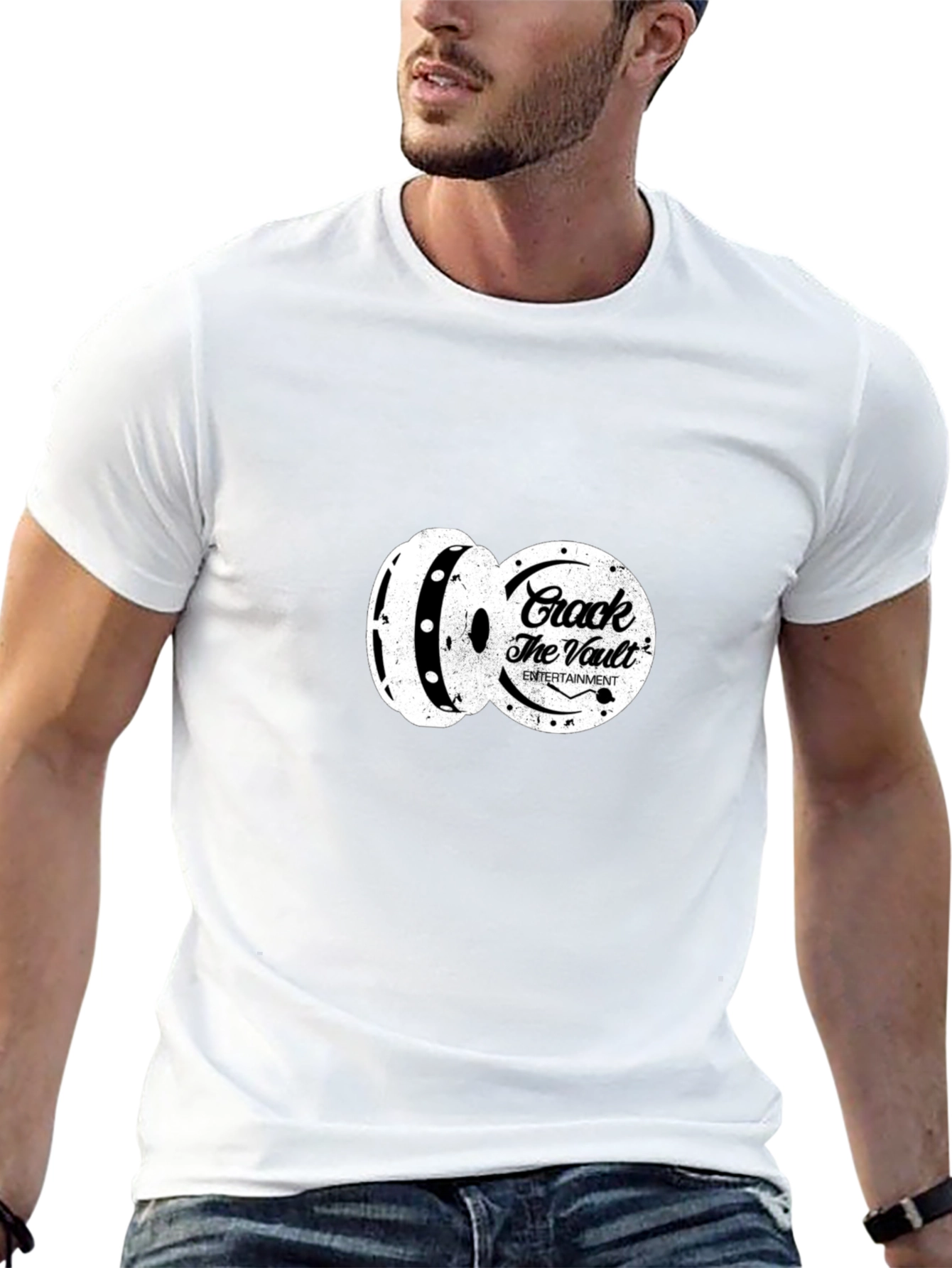 Crack The Vault Entertainment Black Graphic Tee