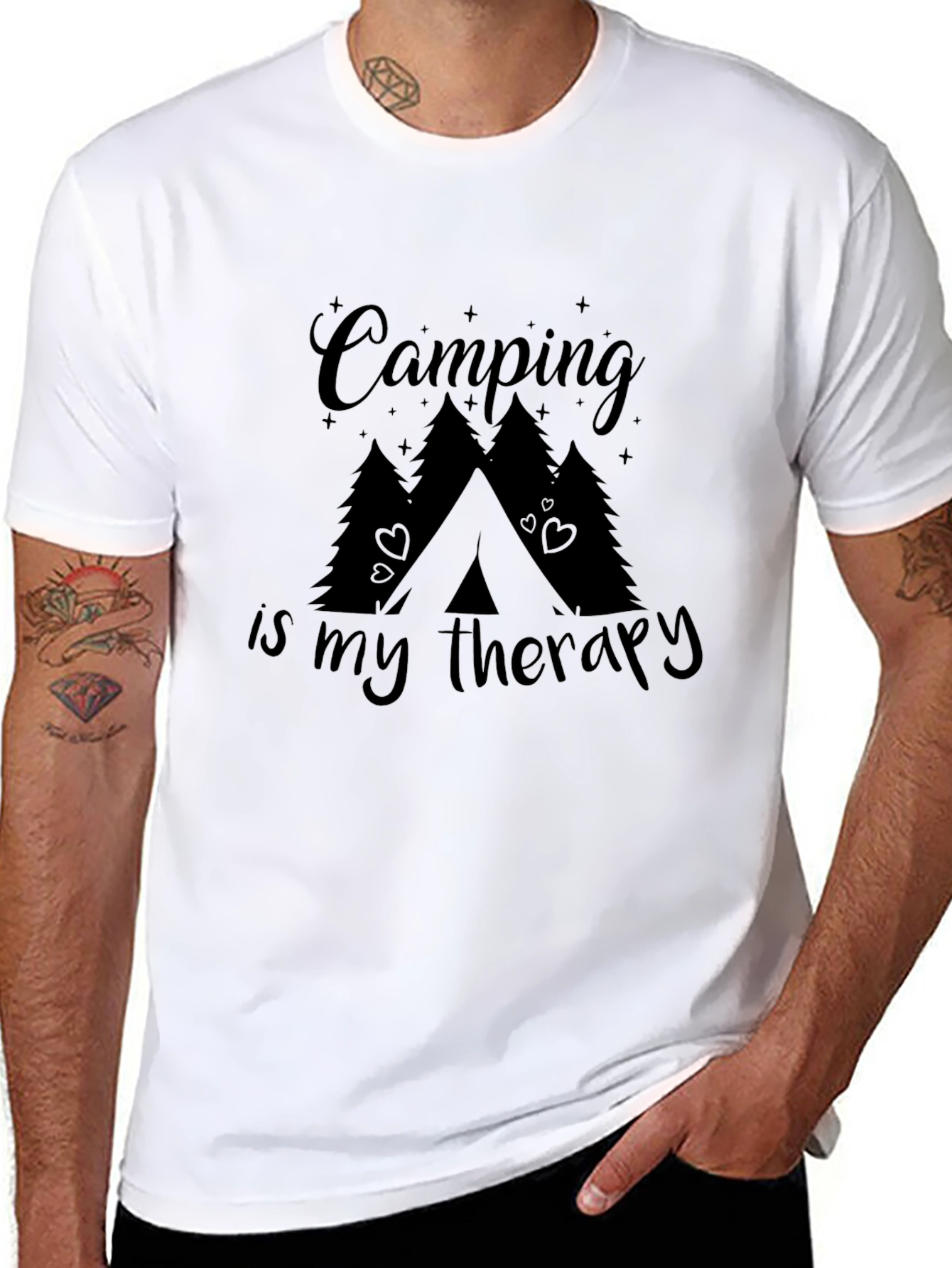 Camping is My Therapy Graphic T-Shirt