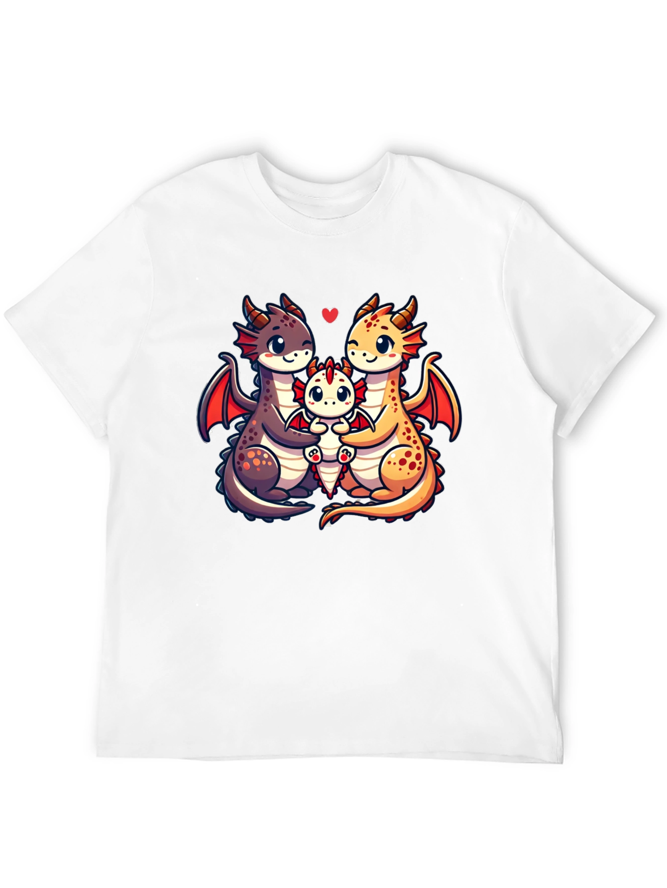 Cute Dragon Family Graphic Tee