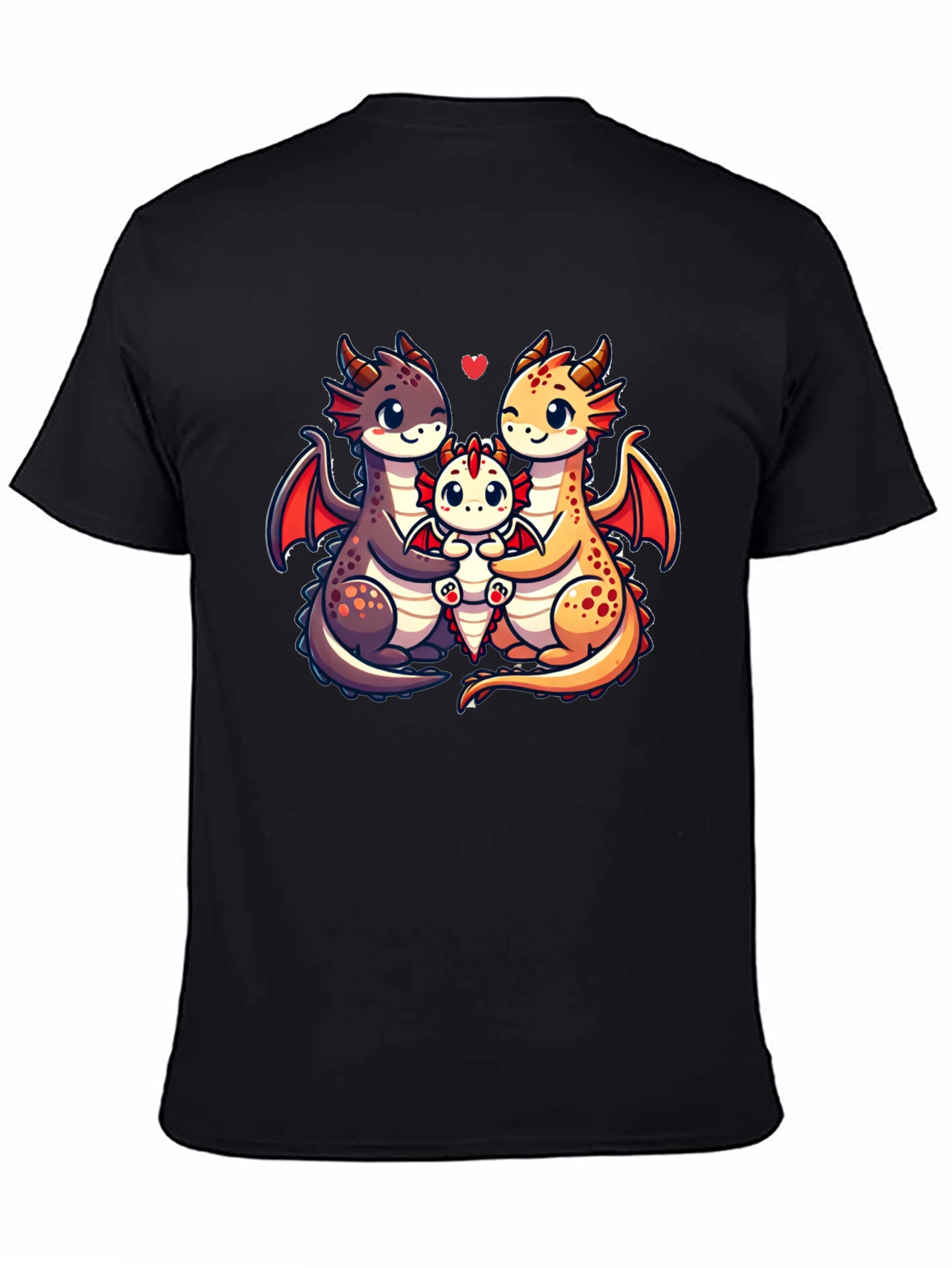 Cute Dragon Family Graphic Tee