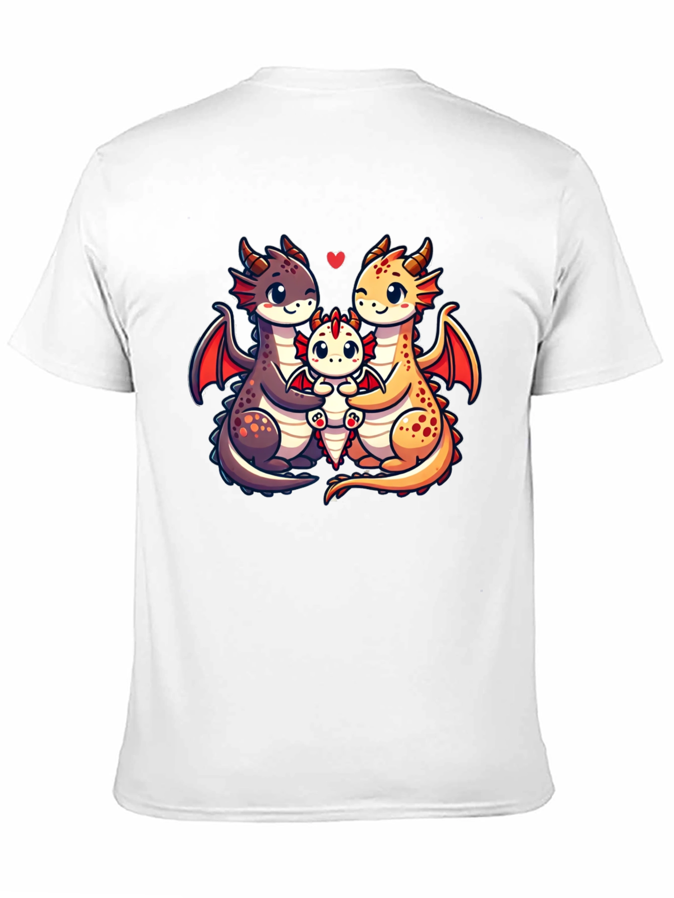 Cute Dragon Family Graphic Tee