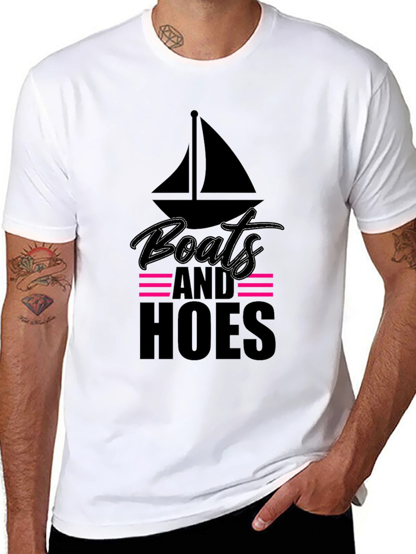 Boats and Hoes Graphic T-Shirt