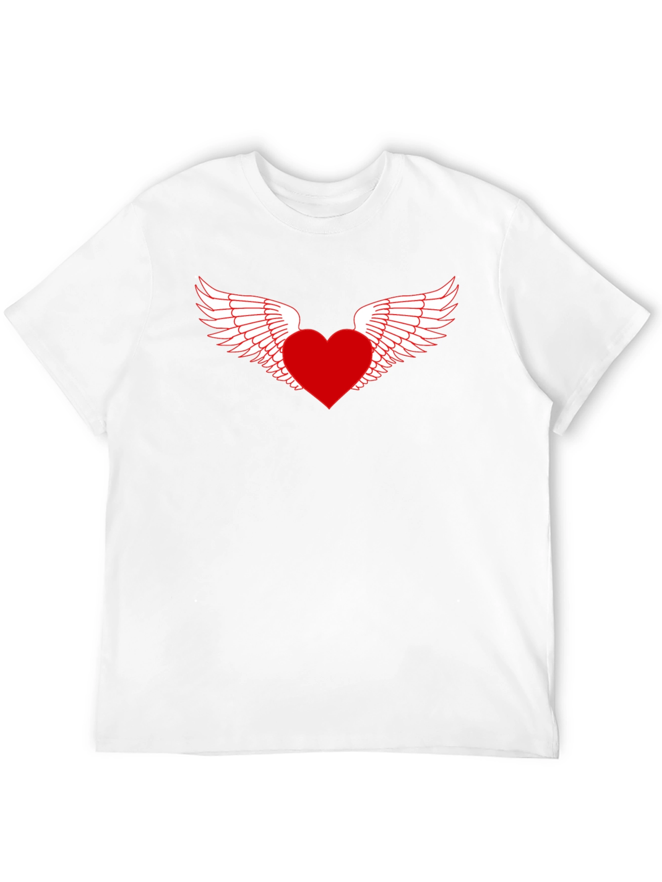 Heart with Wings Graphic Tee - Black