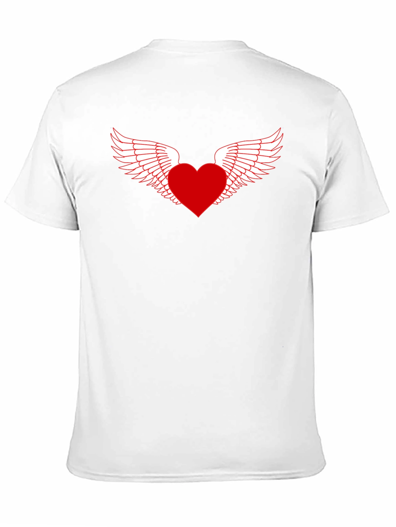 Heart with Wings Graphic Tee - Black
