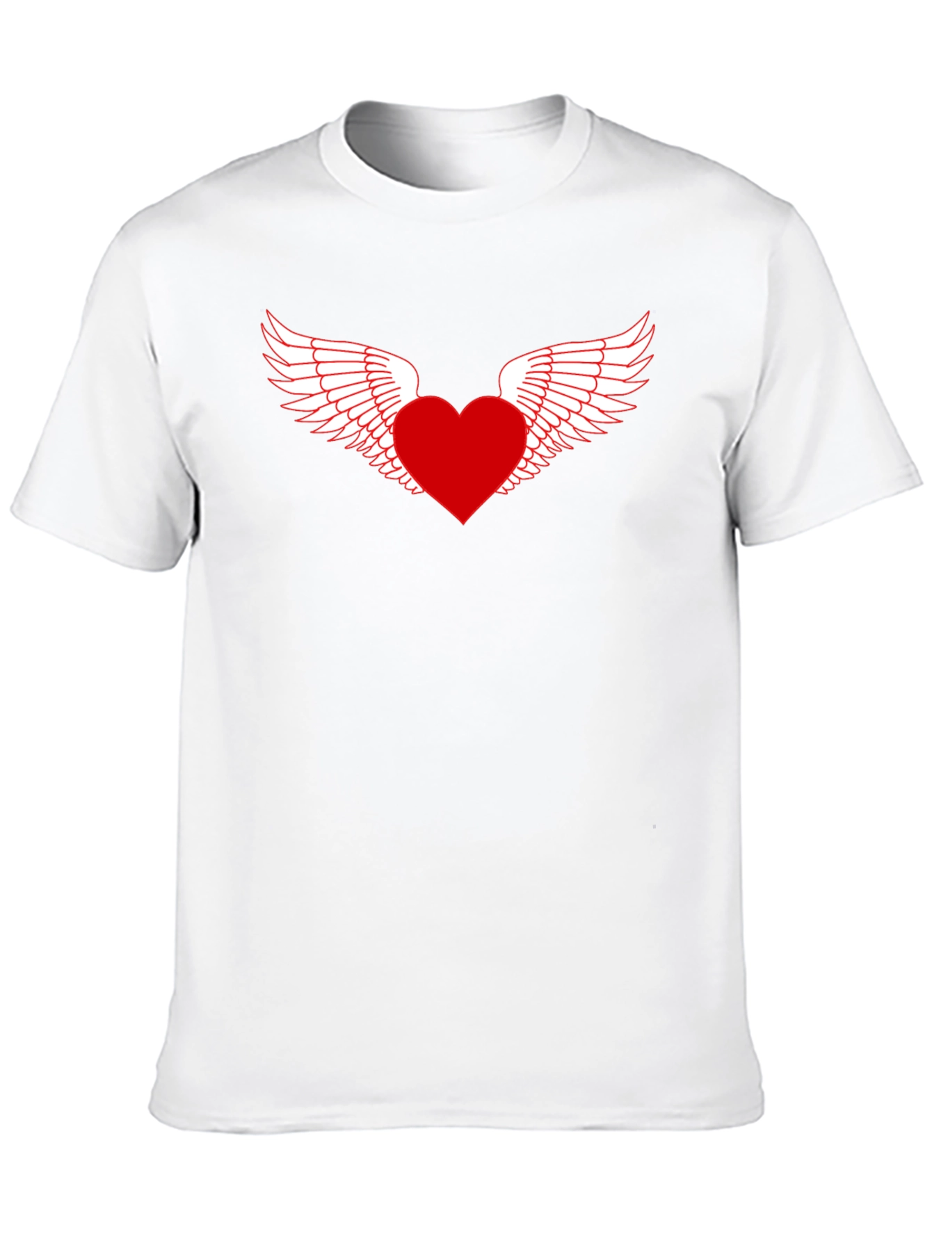 Heart with Wings Graphic Tee - Black