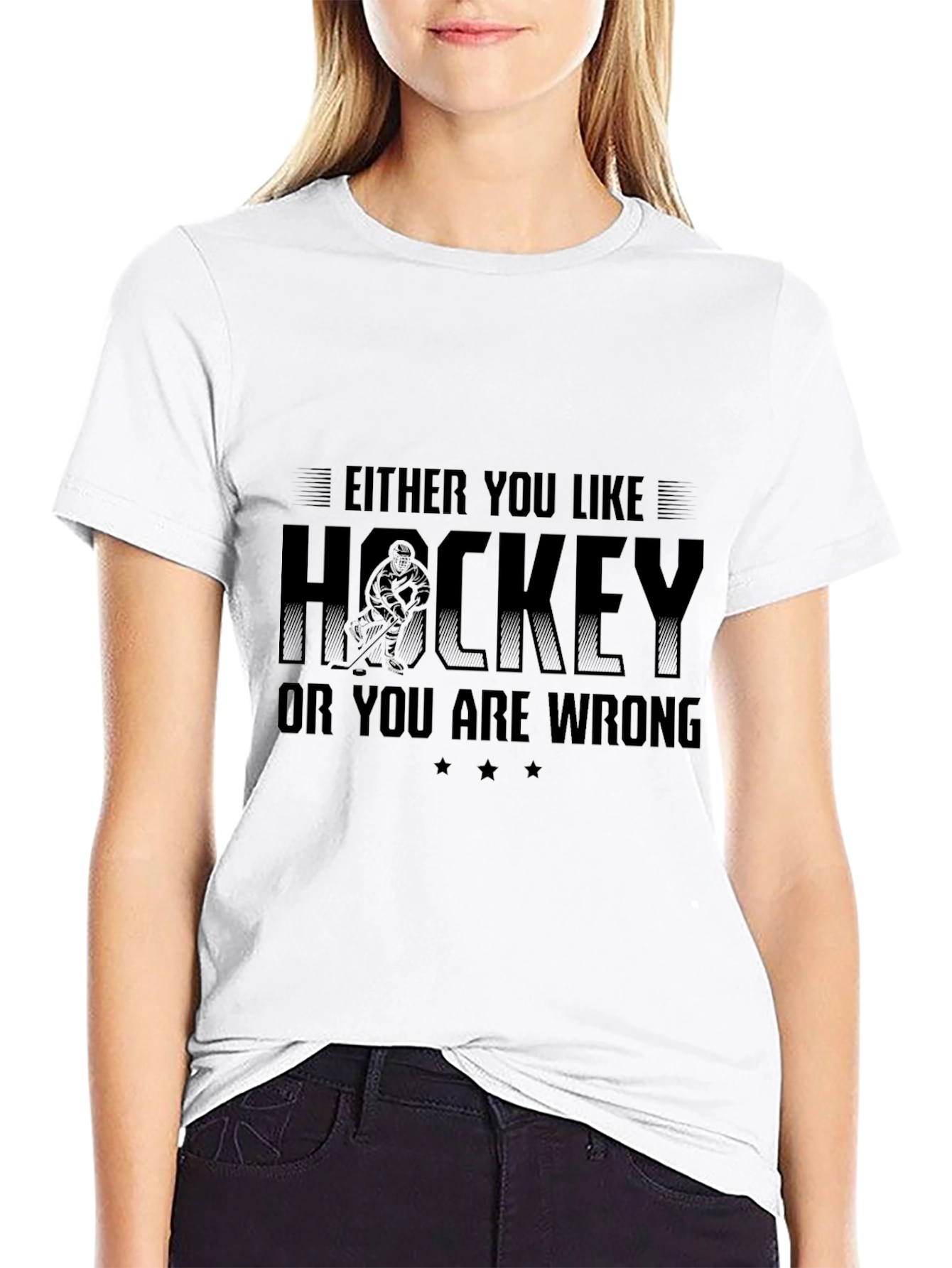Funny Hockey T-Shirt - Either You Like Hockey