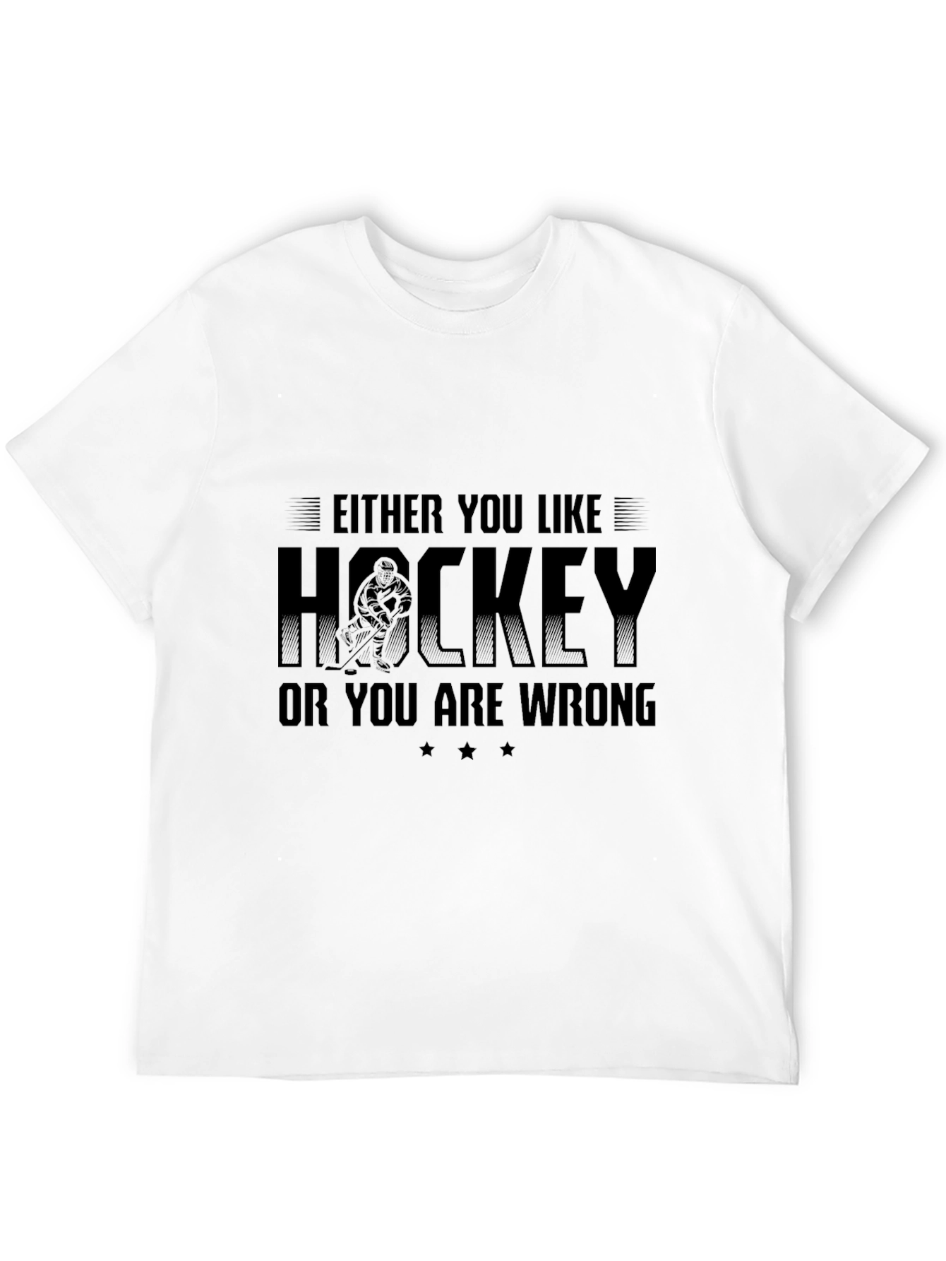 Funny Hockey T-Shirt - Either You Like Hockey