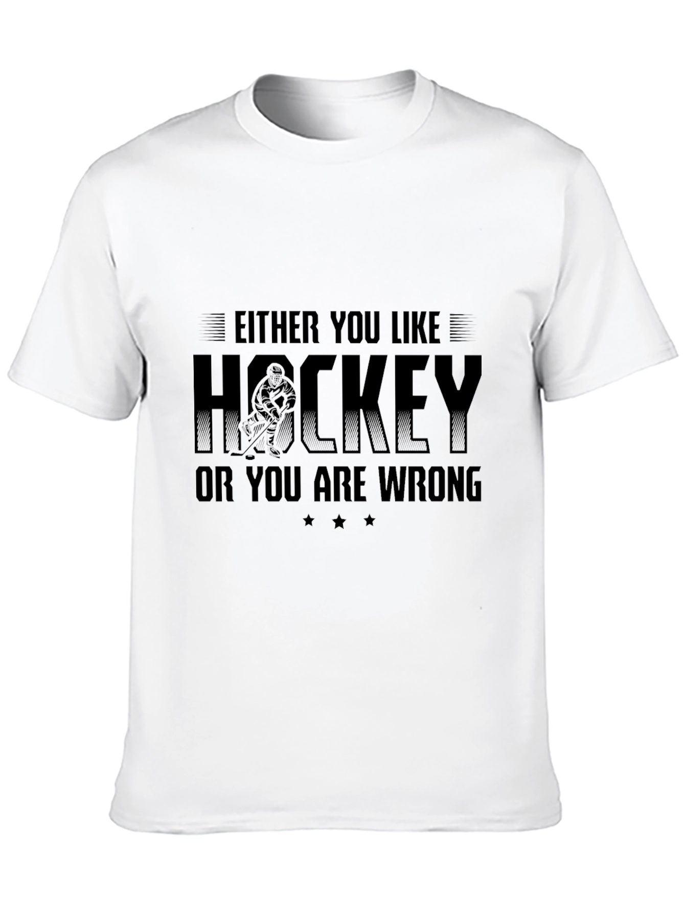 Funny Hockey T-Shirt - Either You Like Hockey