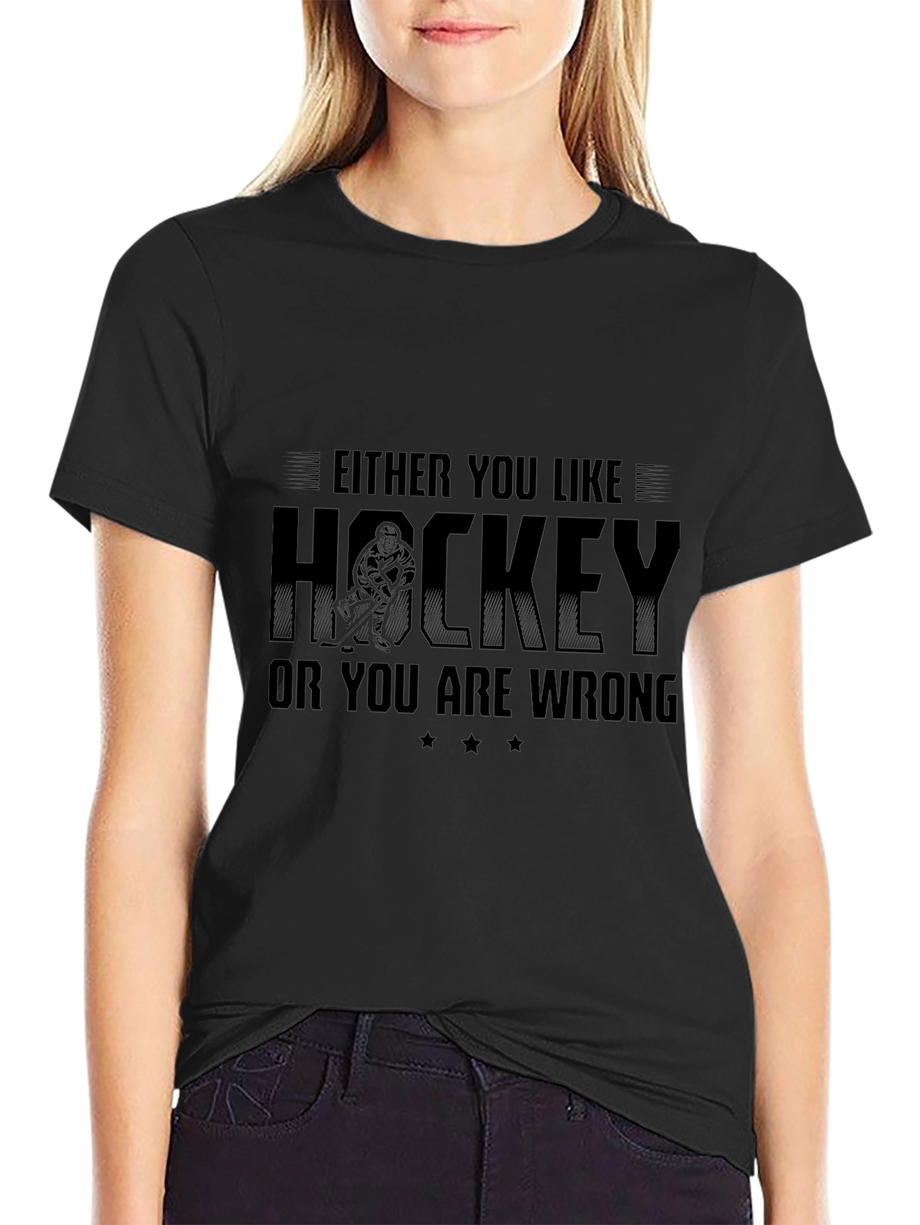 Funny Hockey T-Shirt - Either You Like Hockey