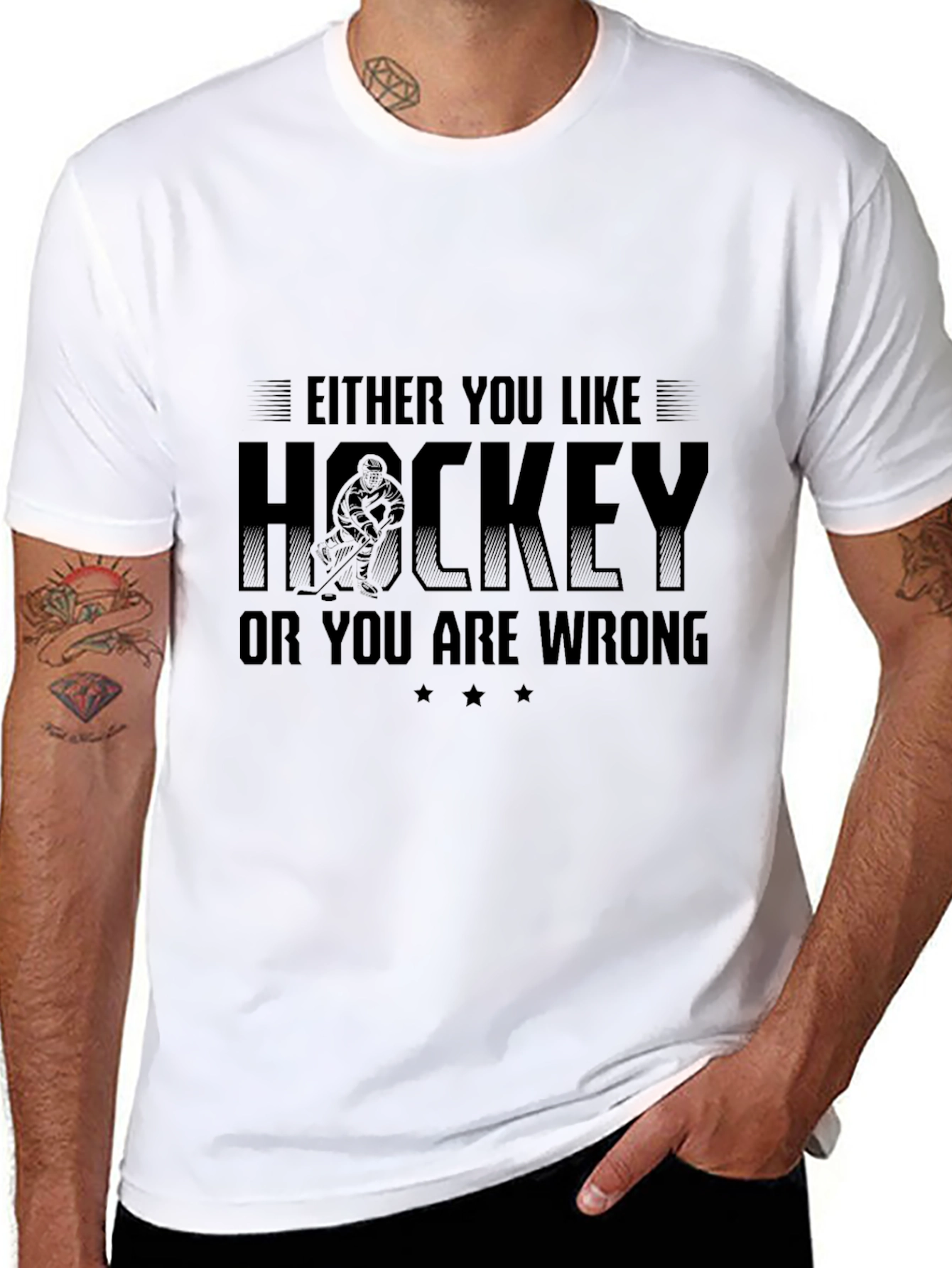 Funny Hockey T-Shirt - Either You Like Hockey