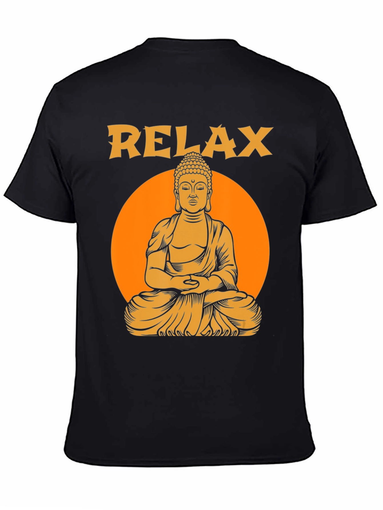 Relax Buddha Graphic T-Shirt - Meditation Zen Style