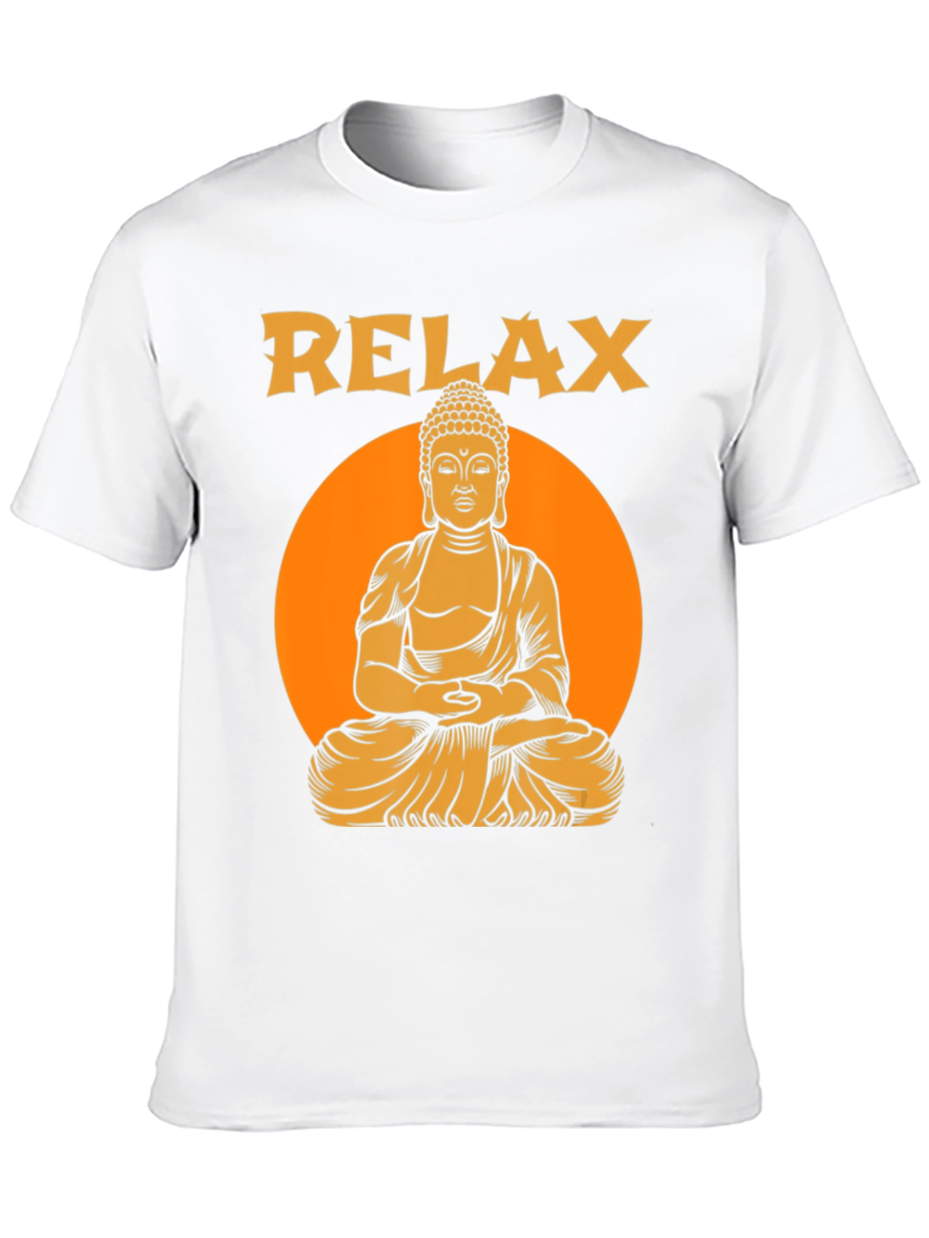 Relax Buddha Graphic T-Shirt - Meditation Zen Style