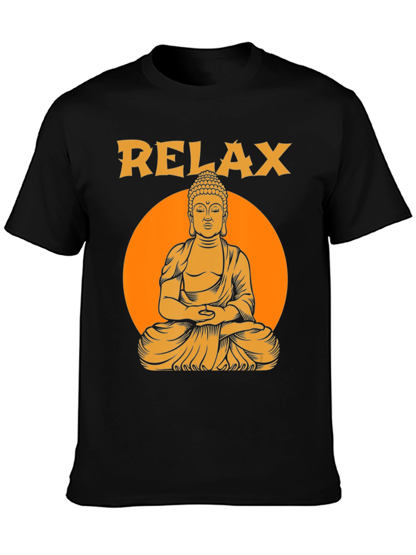 Relax Buddha Graphic T-Shirt - Meditation Zen Style