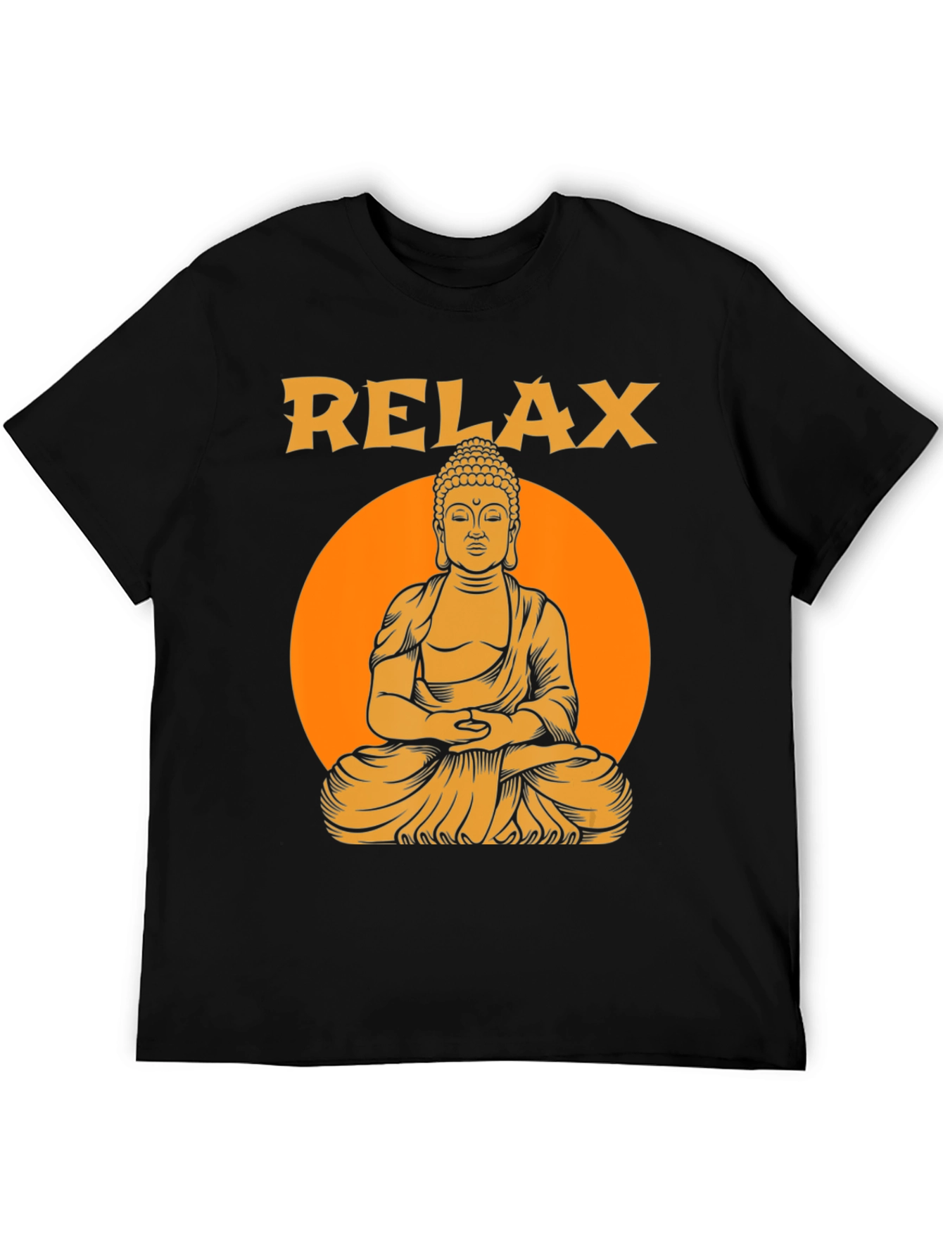 Relax Buddha Graphic T-Shirt - Meditation Zen Style
