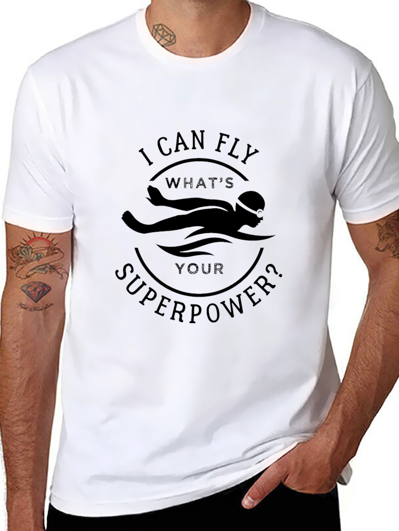 I Can Fly Swimmer Superpower T-Shirt