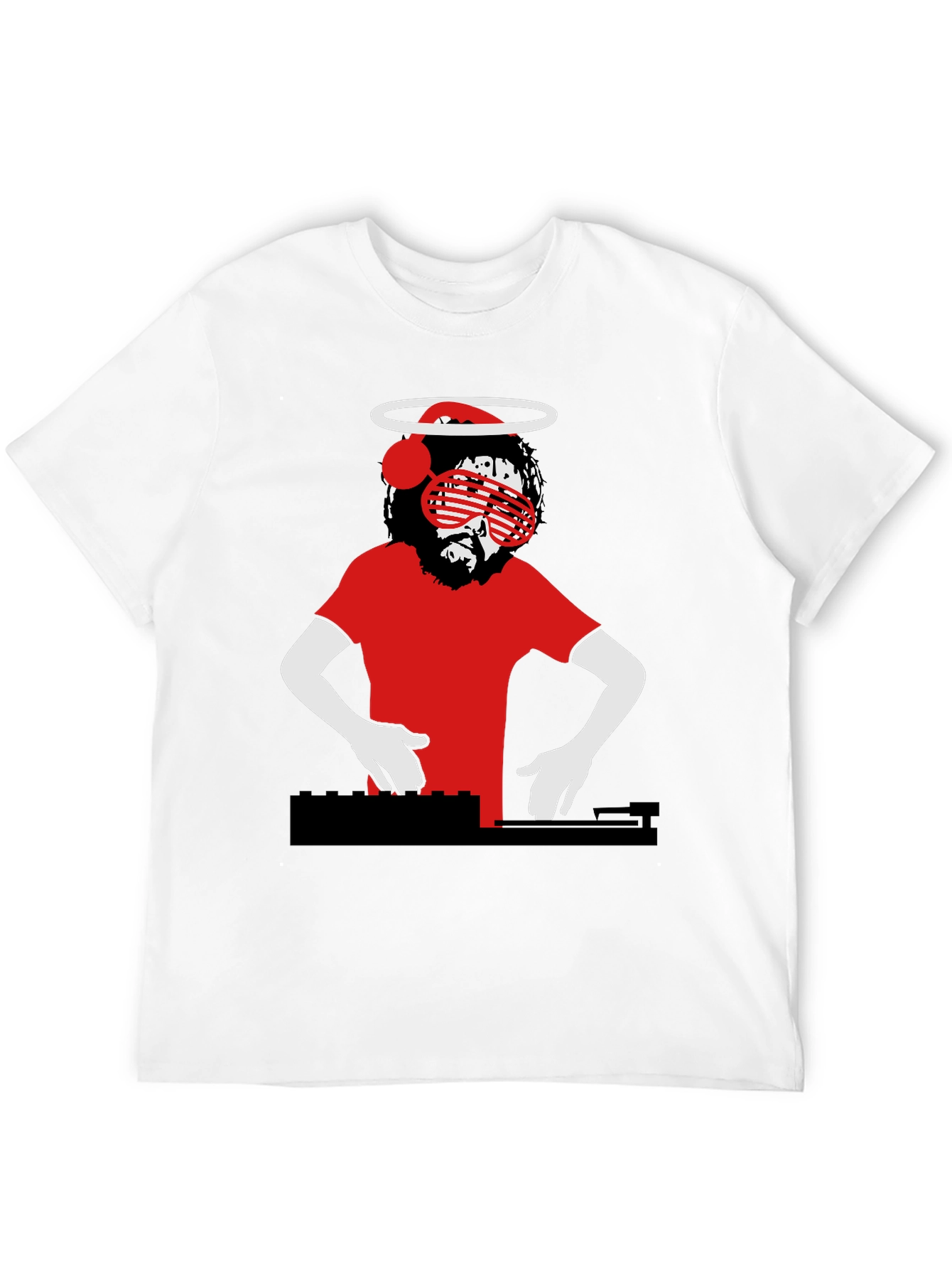 DJ Jesus Graphic T-Shirt - Religious Humor Tee