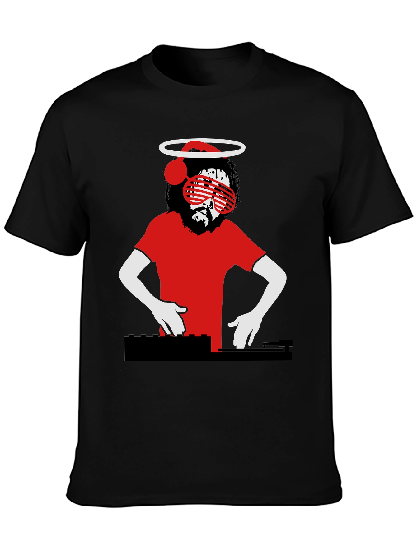 DJ Jesus Graphic T-Shirt - Religious Humor Tee