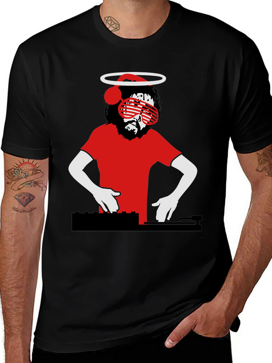 DJ Jesus Graphic T-Shirt - Religious Humor Tee