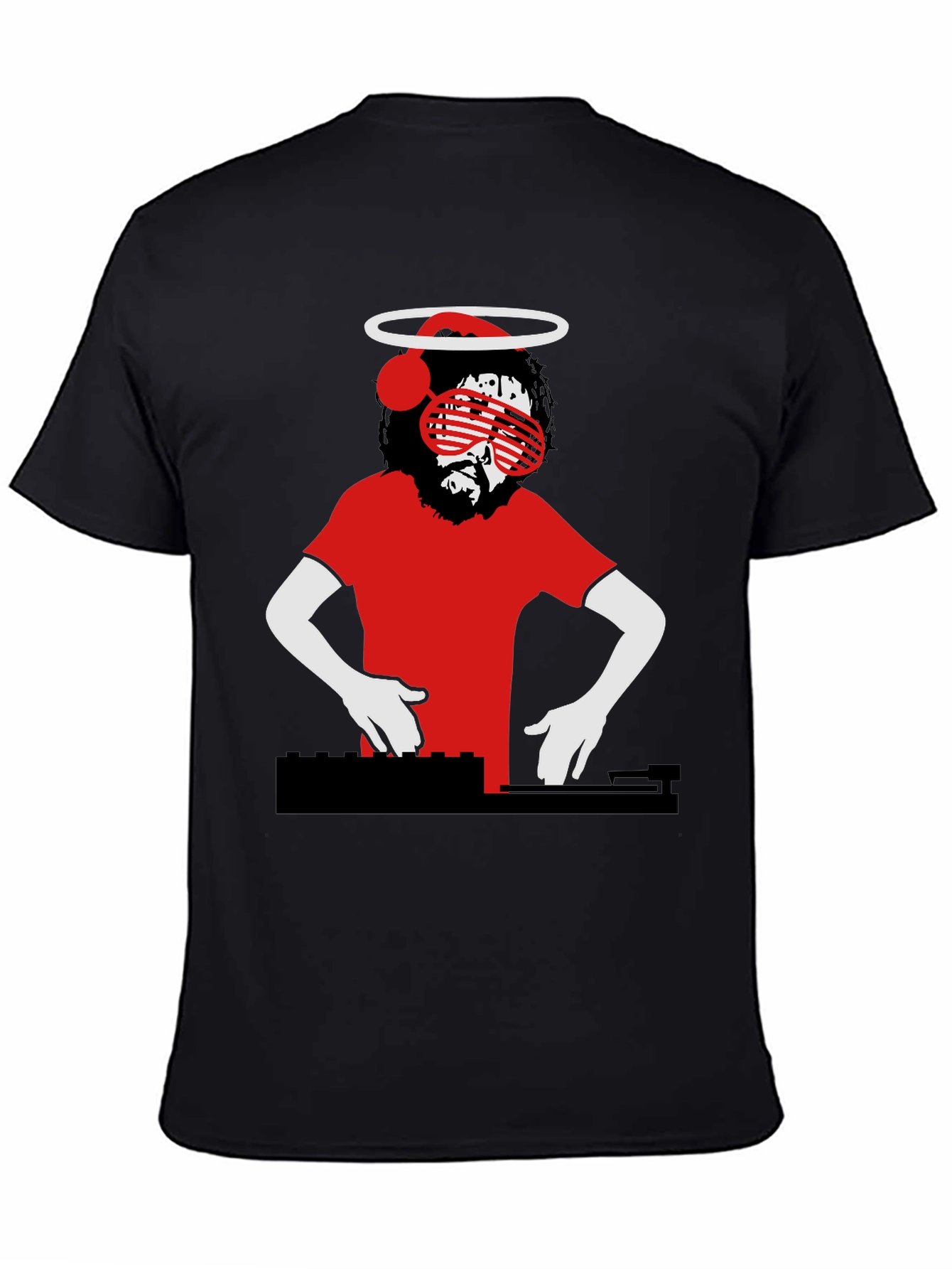 DJ Jesus Graphic T-Shirt - Religious Humor Tee