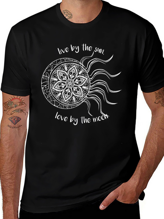 Sun & Moon Graphic Tee - Live by the Sun Love by the Moon