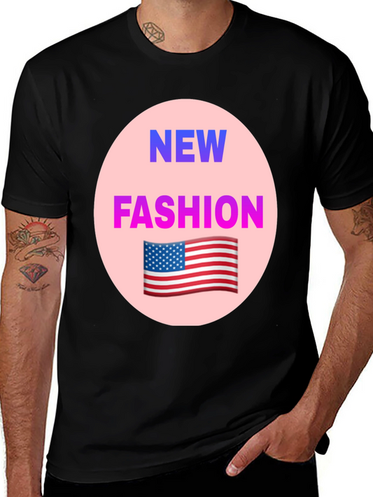 Trendy New Fashion USA Flag Graphic Tee