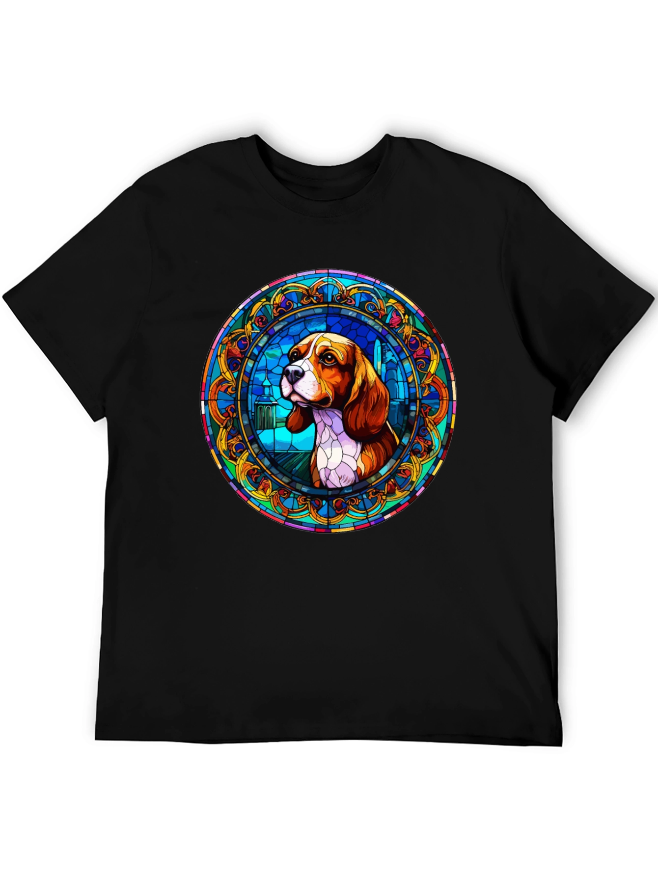 Beagle Stained Glass T-Shirt - Unique Dog Lover Gift
