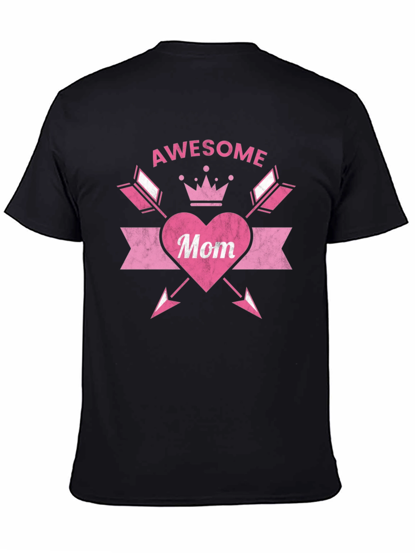 Awesome Mom Graphic T-Shirt Black