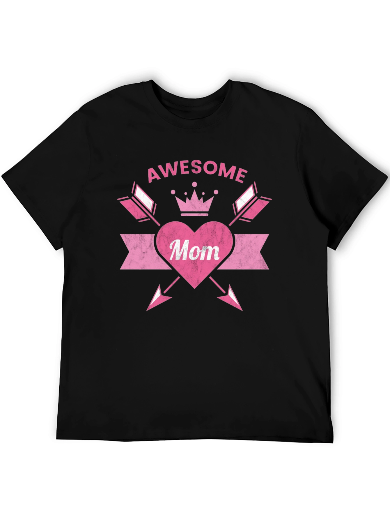 Awesome Mom Graphic T-Shirt Black