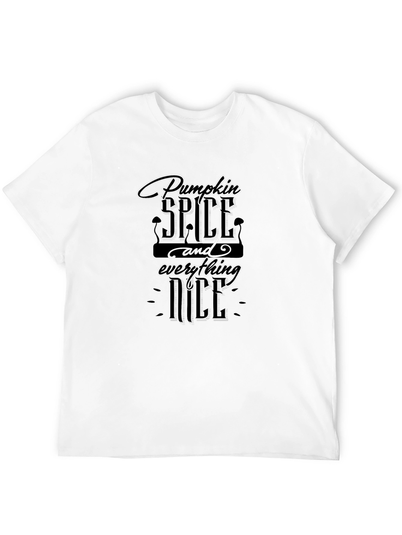 Pumpkin Spice and Everything Nice Black T-Shirt