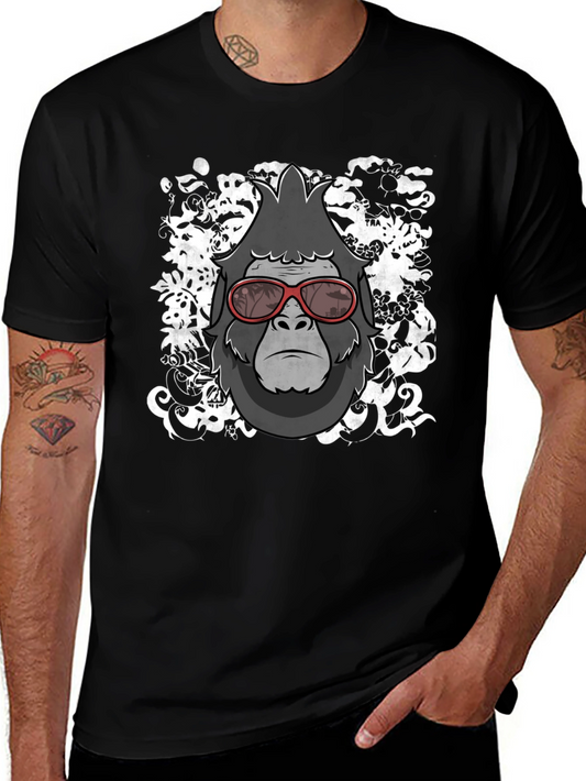 Cool Gorilla Graphic Tee - Stylish Mens Black T-Shirt