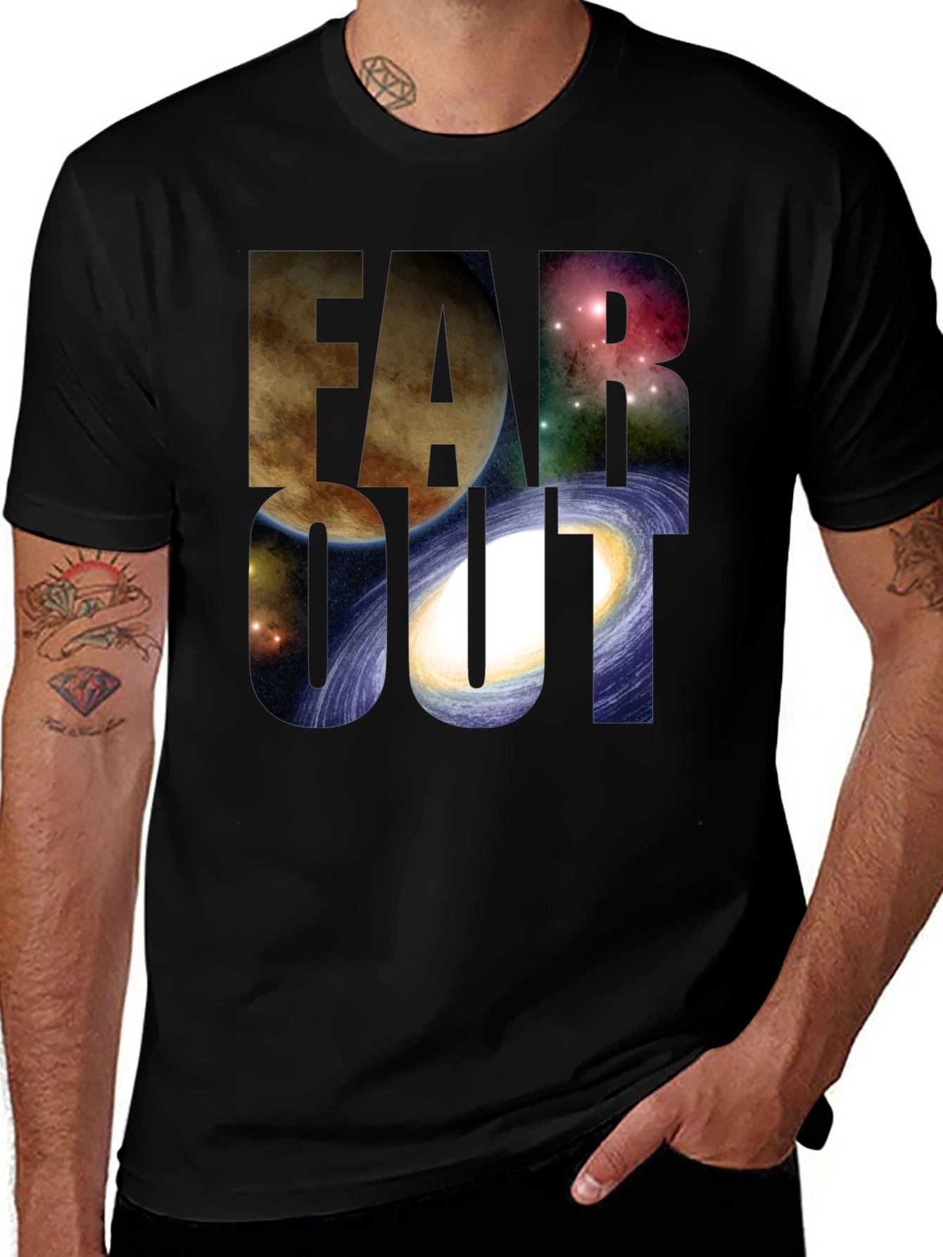 Far Out Space Graphic T-Shirt