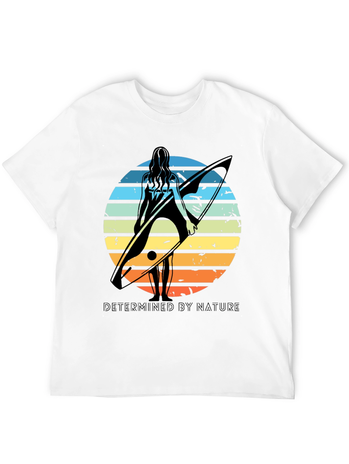 Surfer Silhouette Tee - Determined By Nature