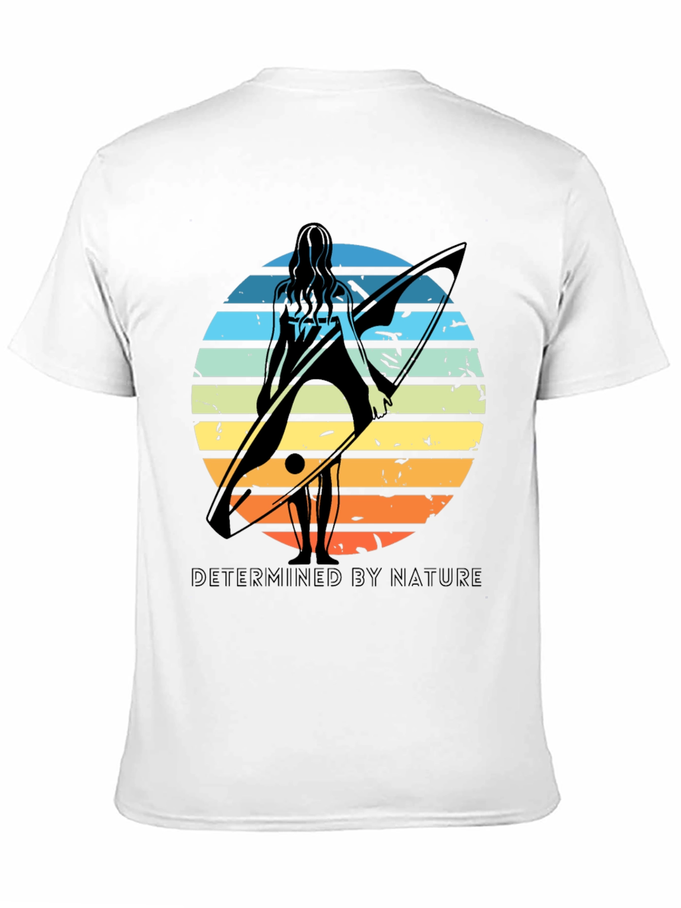 Surfer Silhouette Tee - Determined By Nature