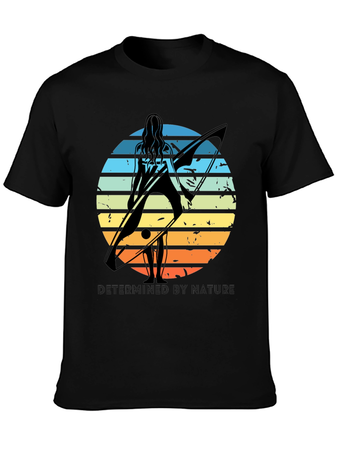 Surfer Silhouette Tee - Determined By Nature