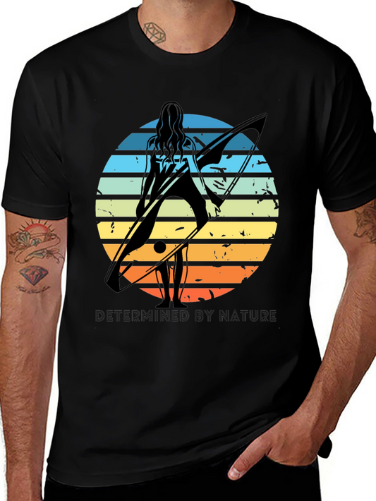 Surfer Silhouette Tee - Determined By Nature
