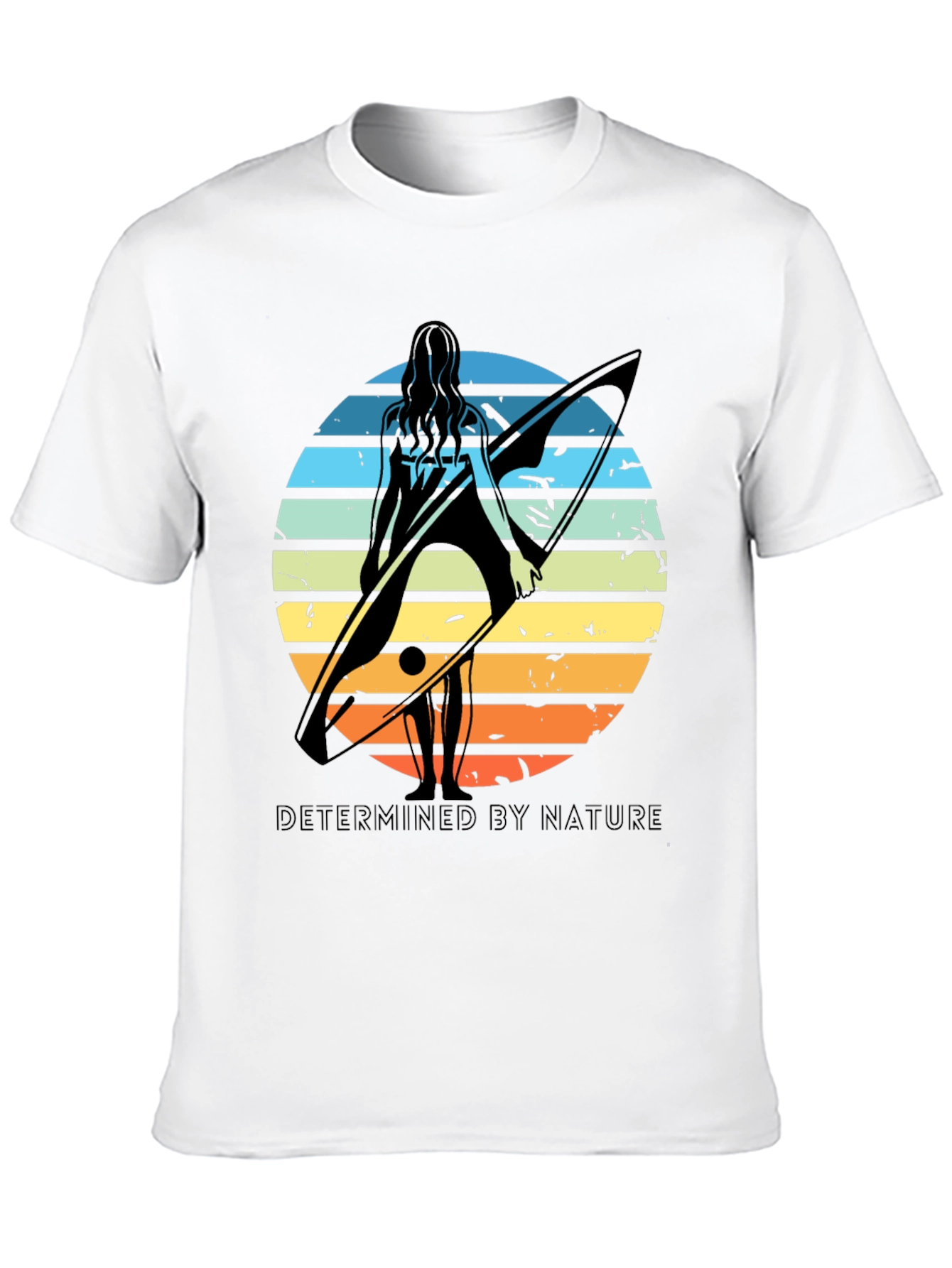 Surfer Silhouette Tee - Determined By Nature