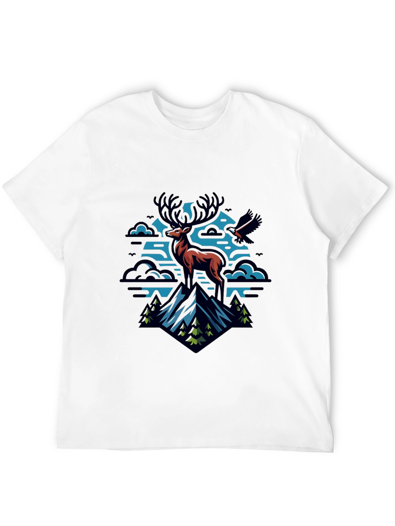 Mountain Deer Graphic Tee