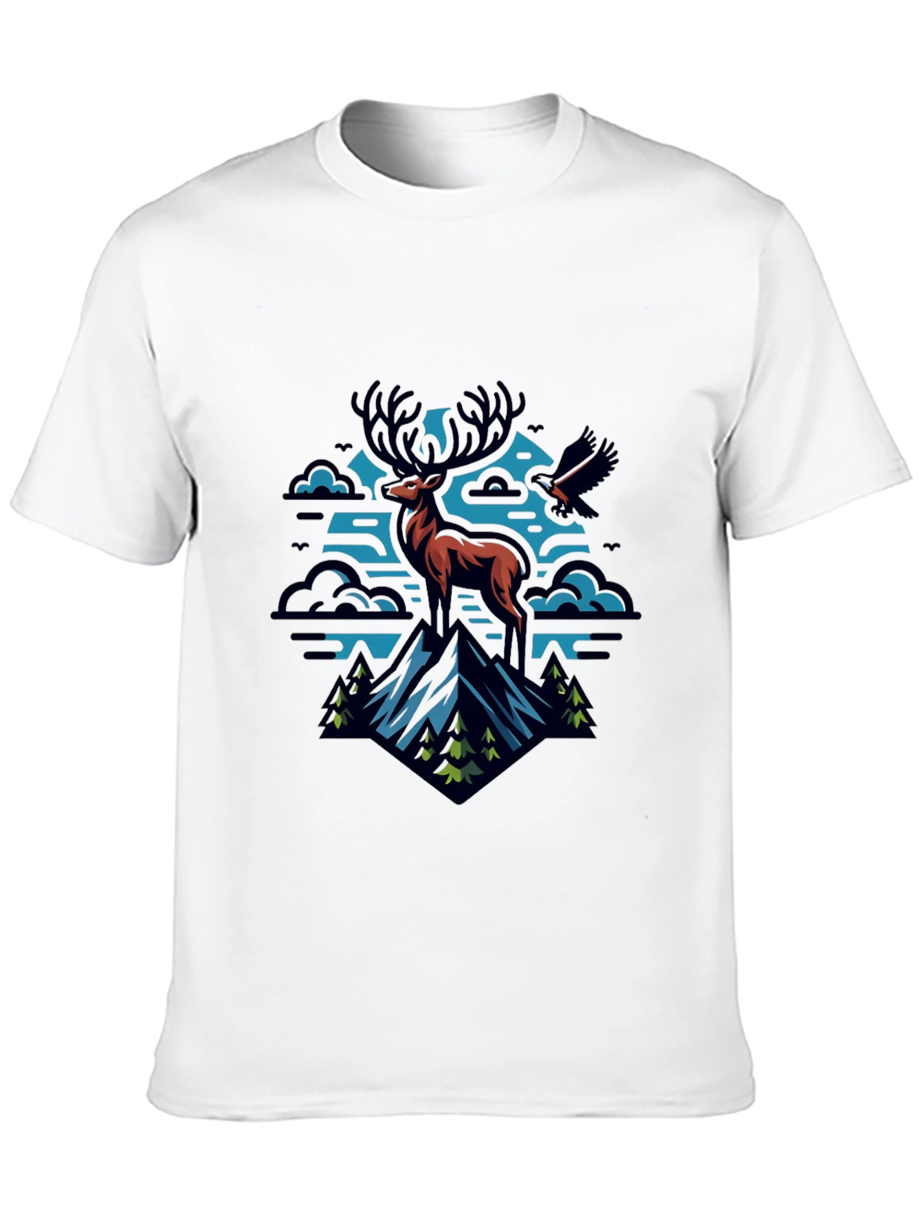 Mountain Deer Graphic Tee