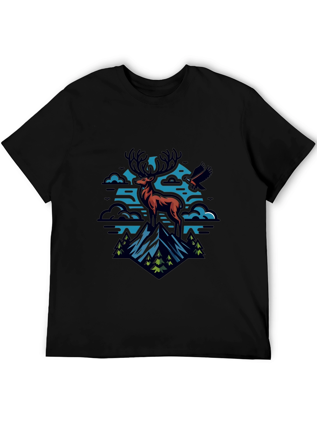 Mountain Deer Graphic Tee