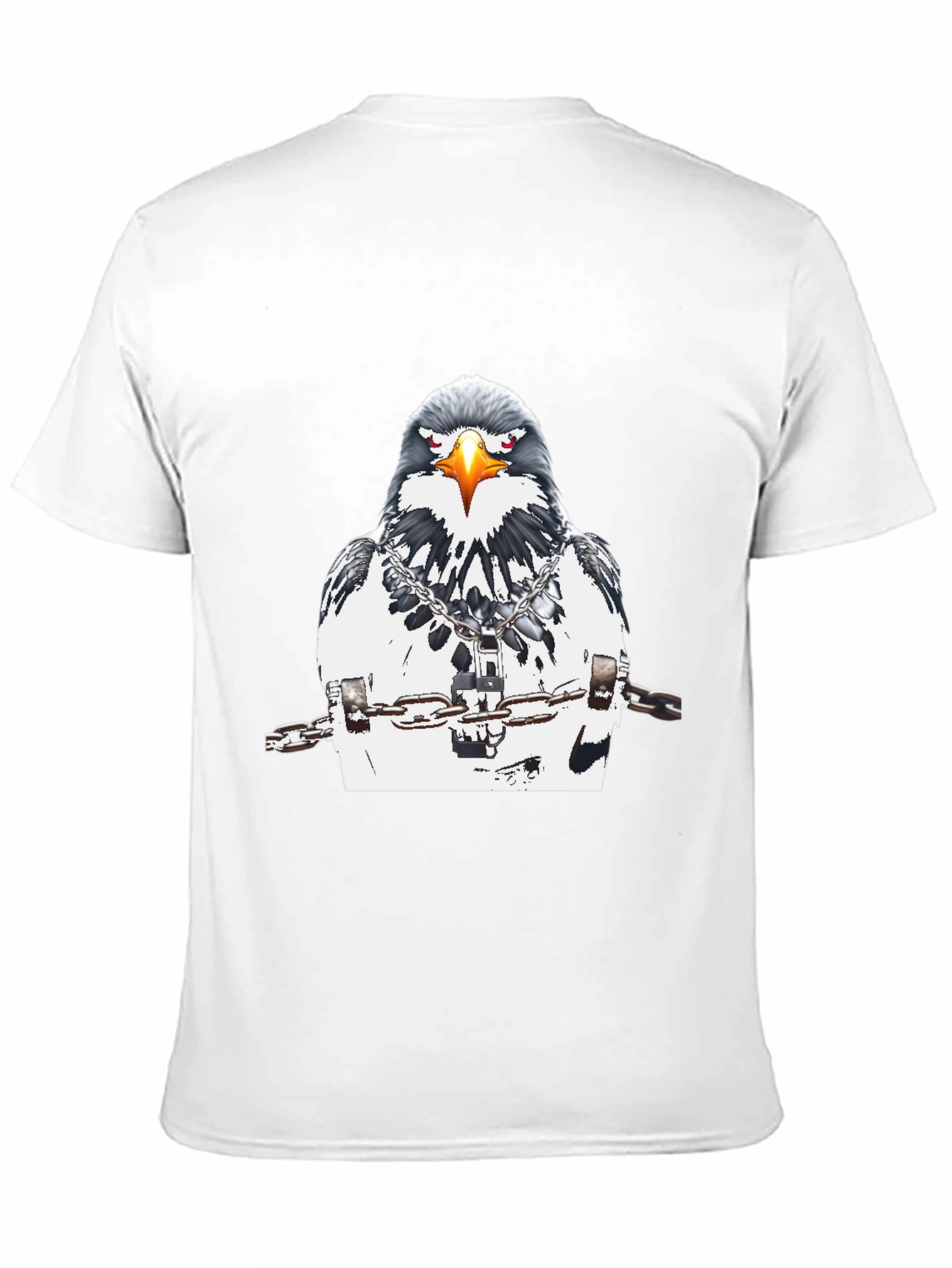 Chained Eagle Graphic Tee - Mens Black T-Shirt